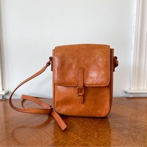 Leather Crossbody Satchel